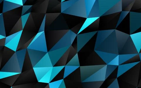 Light BLUE vector blurry triangle pattern. Illustrazione stock
