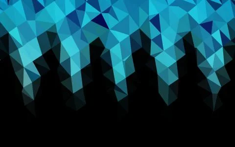 Light BLUE vector blurry triangle pattern. Illustrazione stock