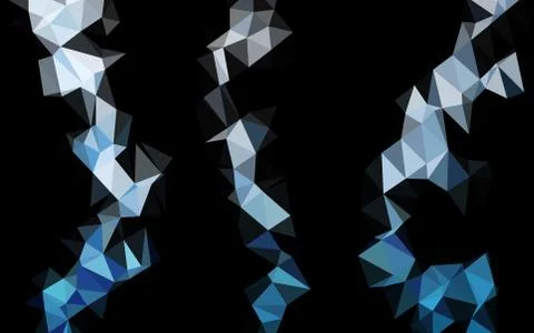 Light BLUE vector blurry triangle texture. Illustrazione stock