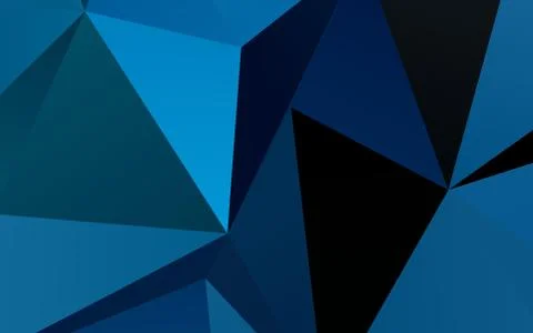 Light BLUE vector blurry triangle template. Illustrazione stock