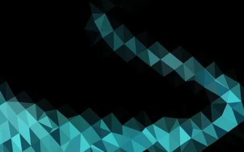 Light BLUE vector blurry triangle pattern. Stock Illustration