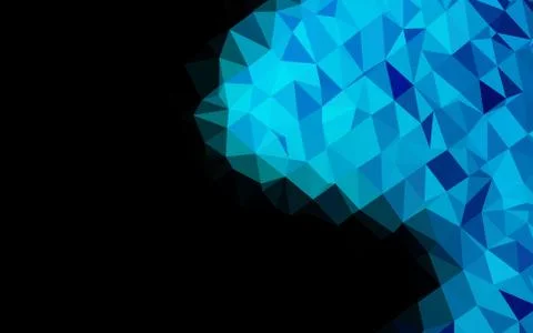 Light BLUE vector blurry triangle texture. Illustrazione stock