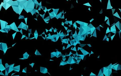 Light BLUE vector blurry triangle pattern. Stock Illustration