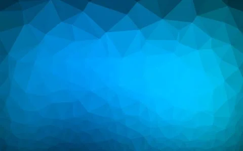 Light BLUE vector blurry triangle pattern. Stock Illustration