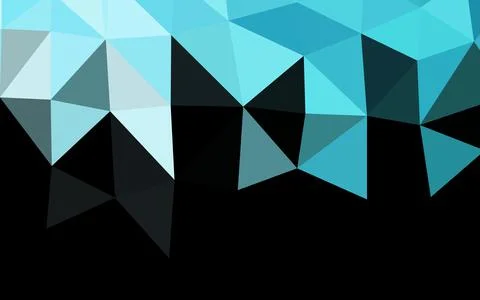 Light BLUE vector blurry triangle template. Stock Illustration