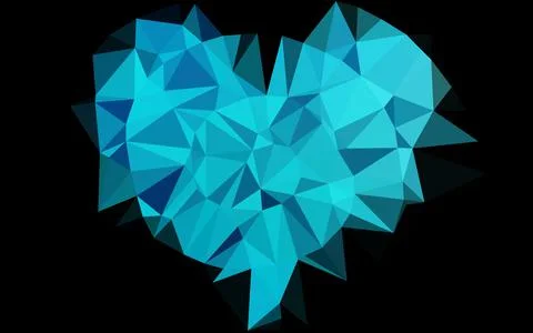 Light BLUE vector blurry triangle pattern. Illustrazione stock