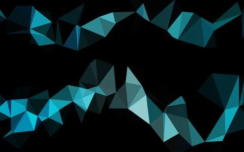 Light BLUE vector blurry triangle texture. Illustrazione stock