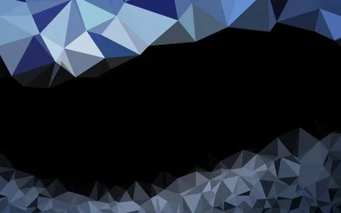 Light BLUE vector blurry triangle pattern. Stock Illustration