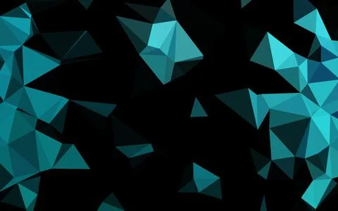 Light BLUE vector blurry triangle texture. Illustrazione stock