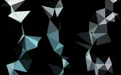 Light BLUE vector blurry triangle pattern. Stock Illustration