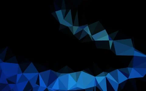 Light BLUE vector blurry triangle pattern. Stock Illustration