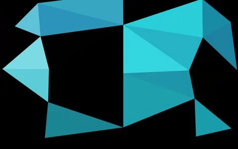Light BLUE vector blurry triangle pattern. Illustration