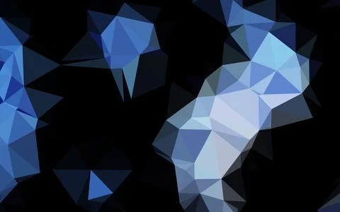 Light BLUE vector blurry triangle texture. Illustrazione stock