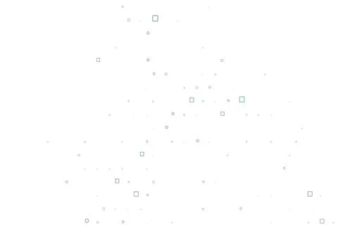 Light BLUE vector cover with circles, cubes. Stock Illustration