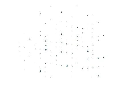 Light BLUE vector cover with math elements. Illustrazione stock