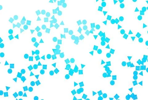 Light BLUE vector cover in polygonal style with circles. Ilustración de archivo