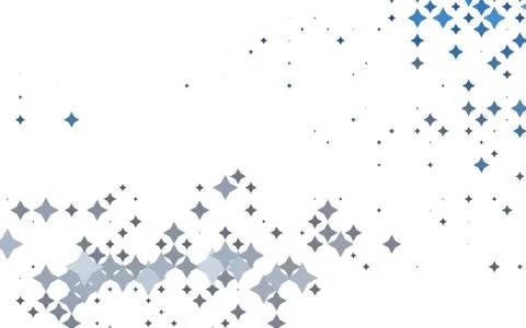 Light BLUE vector cover with small and big stars. Stock Illustration