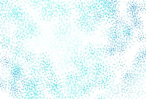 Light BLUE vector doodle pattern with leaves. Stock Illustration