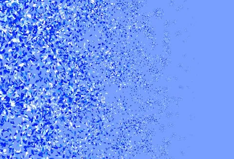 Light BLUE vector doodle pattern with leaves. Illustrazione stock
