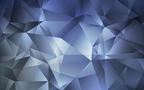 Light BLUE vector gradient triangles pattern. Colorful illustration in abstra Stock Illustration