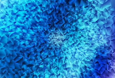 Light BLUE vector gradient triangles pattern. Illustrazione stock