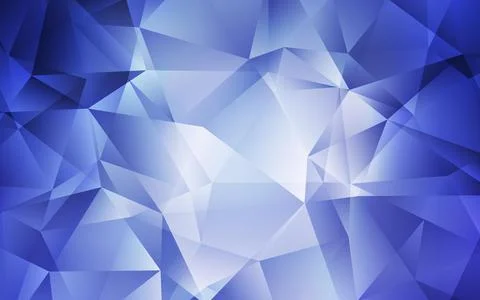 Light BLUE vector gradient triangles pattern. Stock Illustration