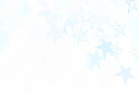 Light BLUE vector layout with bright stars. Stock Illustration
