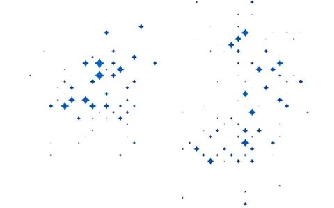 Light BLUE vector layout with bright stars. 스톡 일러스트