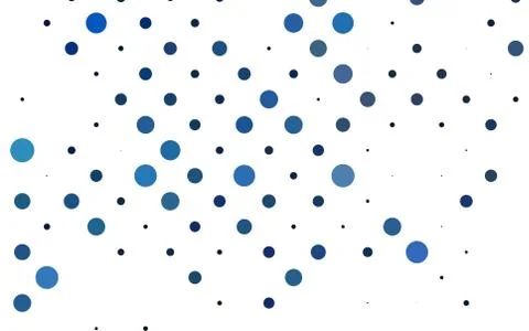 Light BLUE vector layout with circle shapes. Illustrazione stock