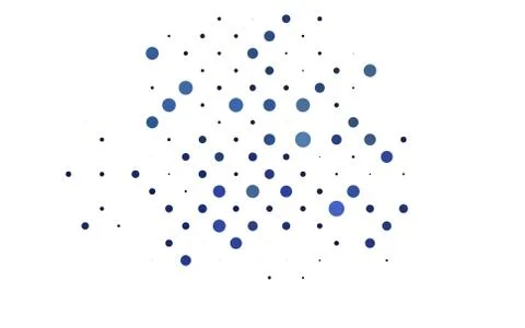 Light BLUE vector layout with circle shapes. Stock Illustration