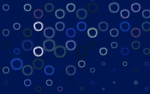 Light BLUE vector layout with circle shapes. Stock Illustration