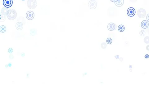 Light BLUE vector layout with circle shapes. Stock Illustration