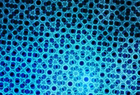 Light BLUE vector layout with circle shapes. Stock Illustration