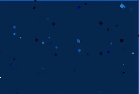 Light BLUE vector layout with circles, lines, rectangles. Stock Illustration