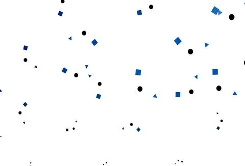 Light BLUE vector layout with circles, lines, rectangles. 库存插图