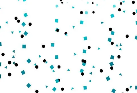 Light BLUE vector layout with circles, lines, rectangles. Stock Illustration