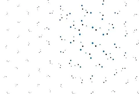 Light BLUE vector layout with circles, lines, rectangles. イラスト素材