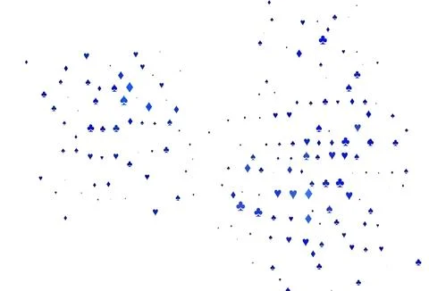 Light BLUE vector layout with elements of cards. Ilustración de archivo