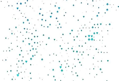 Light BLUE vector layout with elements of cards. Stock Illustration