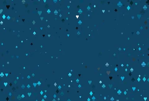 Light BLUE vector layout with elements of cards. Illustrazione stock