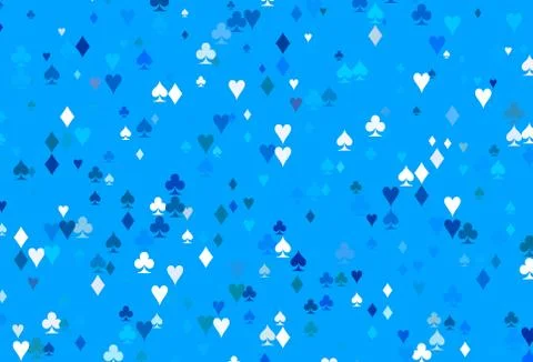 Light BLUE vector layout with elements of cards. Illustrazione stock