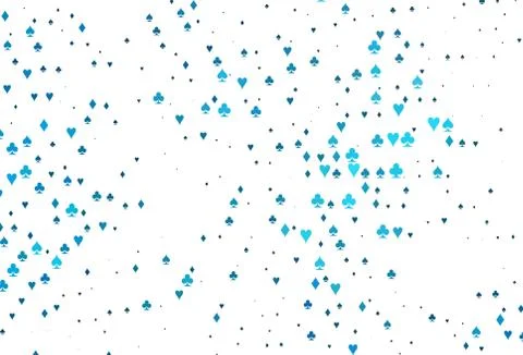 Light BLUE vector layout with elements of cards. Stock Illustration