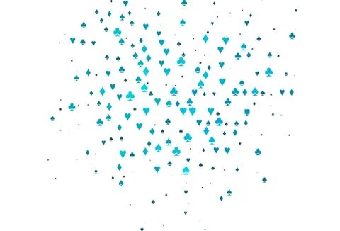 Light BLUE vector layout with elements of cards. 스톡 일러스트