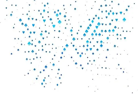 Light BLUE vector layout with elements of cards. Ilustración de archivo