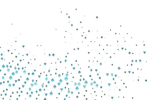 Light BLUE vector layout with elements of cards. Ilustración de archivo