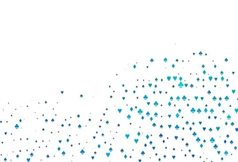 Light BLUE vector layout with elements of cards. 库存插图