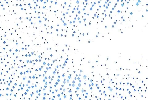 Light BLUE vector layout with elements of cards. Stockillustratie