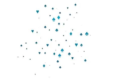 Light BLUE vector layout with elements of cards. 库存插图