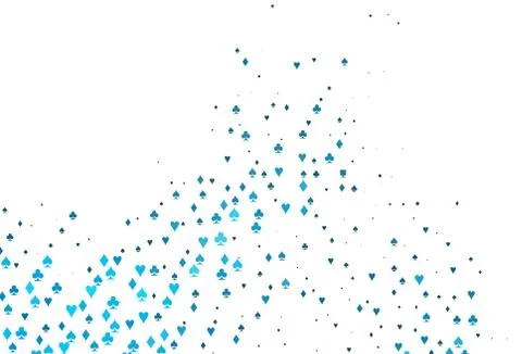 Light BLUE vector layout with elements of cards. Ilustración de archivo