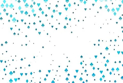 Light BLUE vector layout with elements of cards. Ilustración de archivo